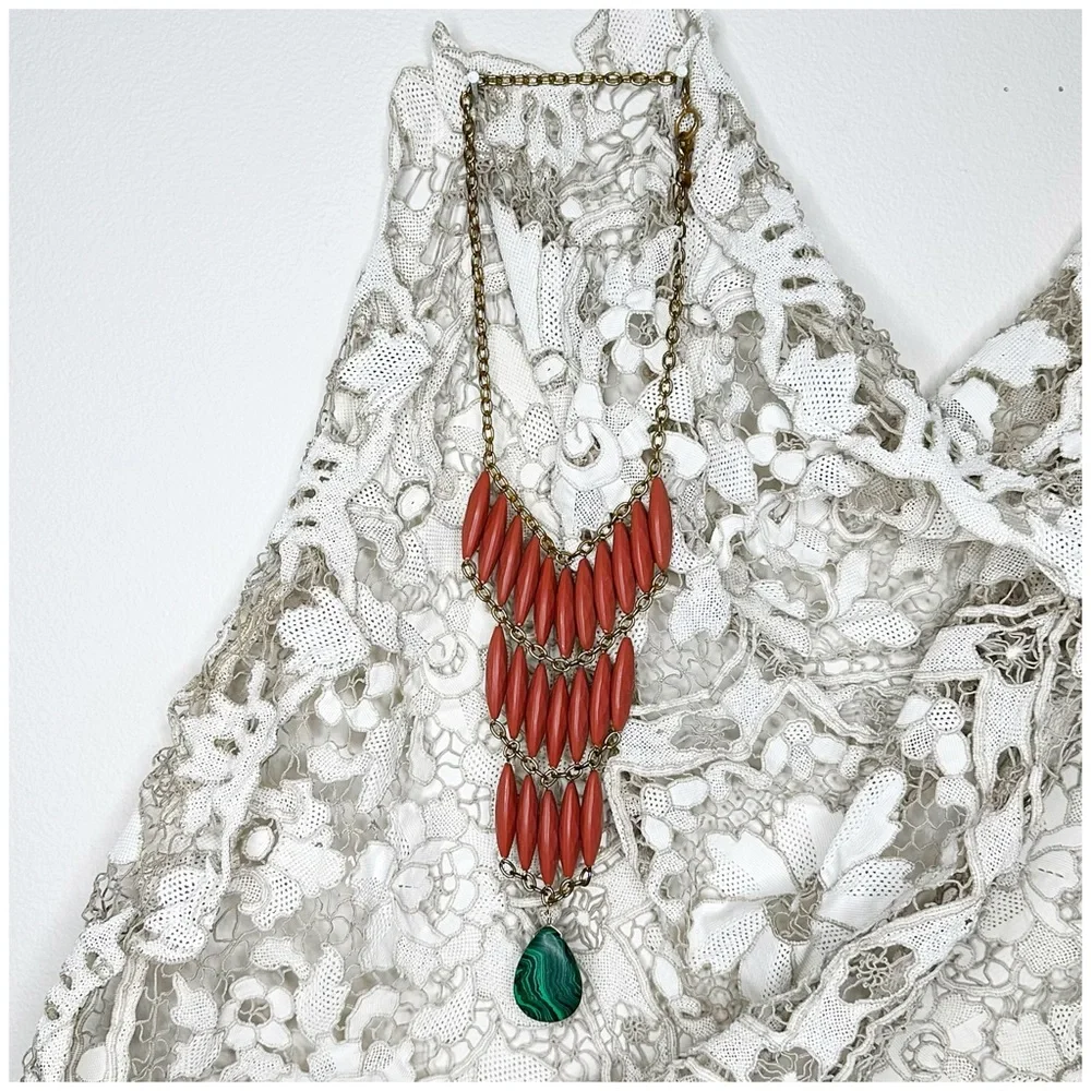 Anthro “Almond Tiers Necklace” by David Aubrey - Picture 3 of 8